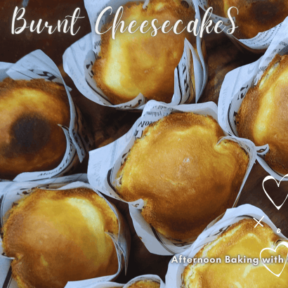 Mini Burnt Cheesecakes